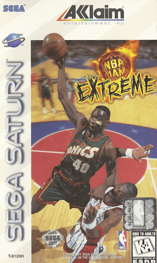 NBA Jam T.E. box art for Sega Saturn